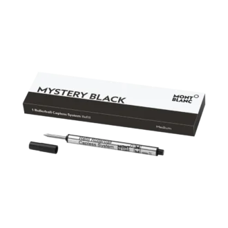 1 Rollerball Capless Refill, Mystery Black – Medium