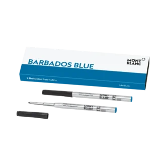 2 kulspetsrefiller, Barbados Blue – Medium