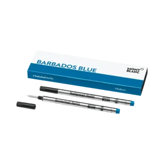 2 rollerball-refiller, Barbados Blue – Medium