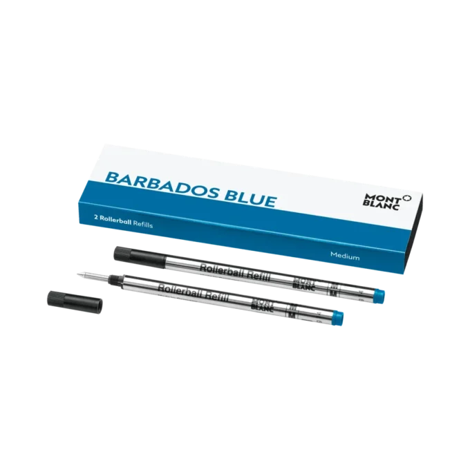 2 rollerball-refiller, Barbados Blue – Medium