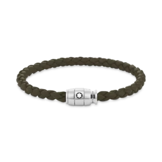 Armband Large, mjukt läder, khaki