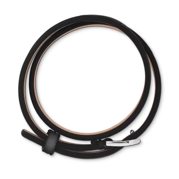 Armband med hästskospänne i svart, justerbar storlek