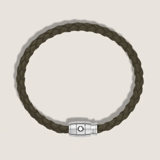 Armband Small, mjukt läder, khaki