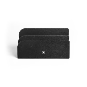 Brevhållare, Saffiano-läder, svart