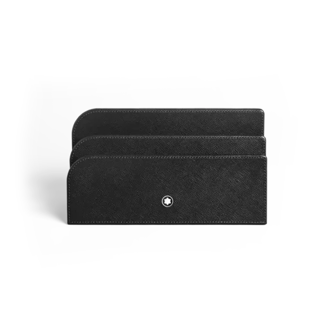 Brevhållare, Saffiano-läder, svart