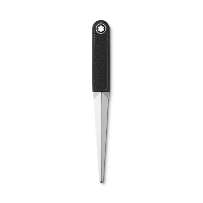 Brevöppnare i stål och läder