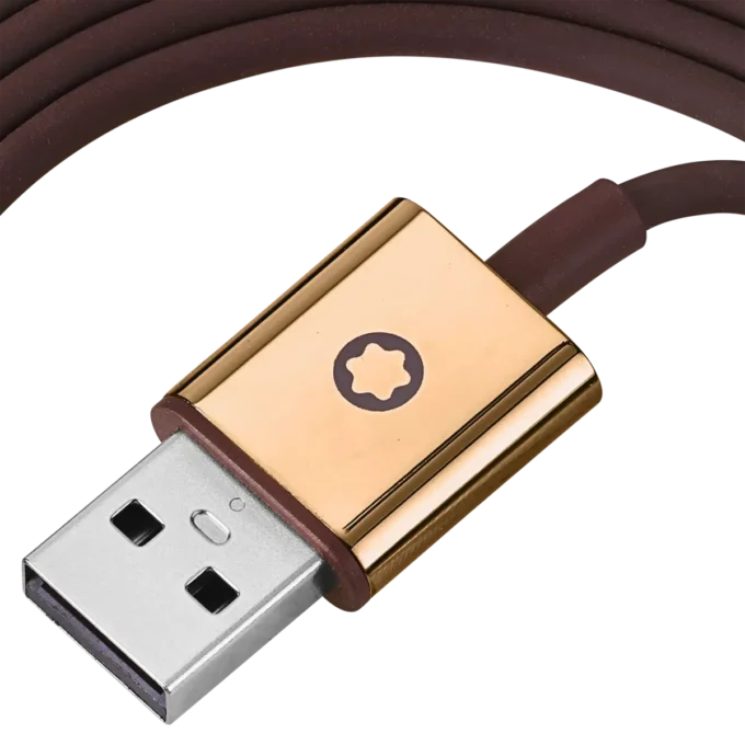 Brunt kabelset för Montblanc MB 01-hörlurar