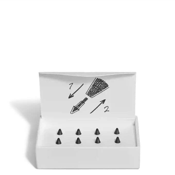 Slät ersättningsspets för Montblanc Digital Pen Black