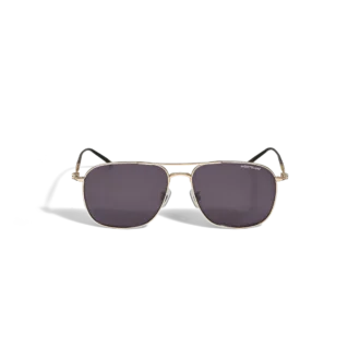 Fyrkantig titan-guldfärgad ram