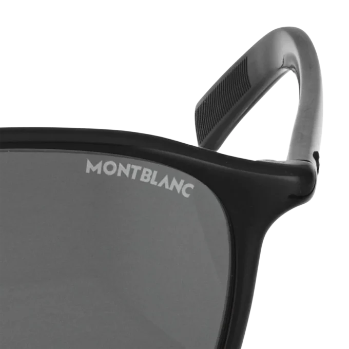 Fyrkantiga solglasögon med svart acetatbåge