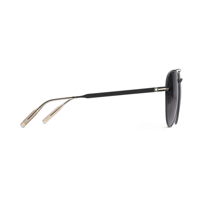 Fyrkantiga solglasögon med svart metallbåge