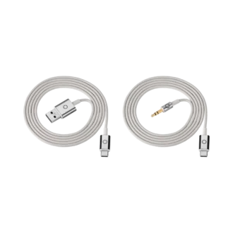 Grå kabelsats för Montblanc MB 01-hörlurar