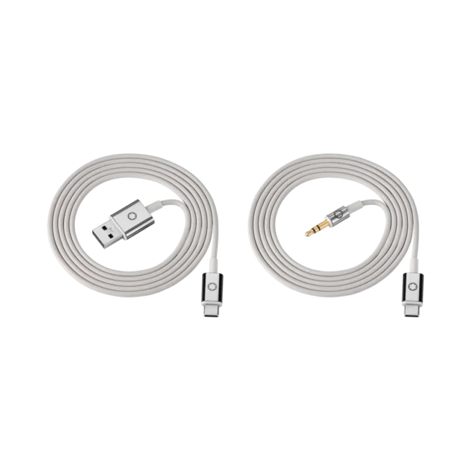 Grå kabelsats för Montblanc MB 01-hörlurar