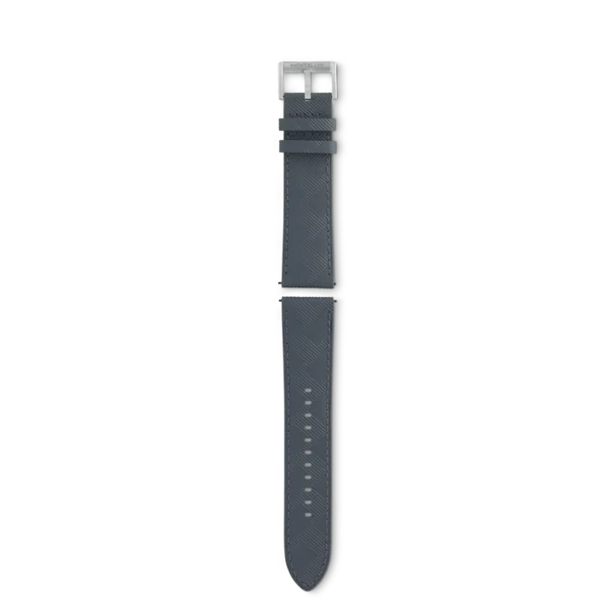 Grått Montblanc Extreme 3.0-armband i kalvskinn med spänne