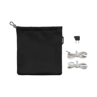 Grått reseset för Montblanc MB 01-hörlurar