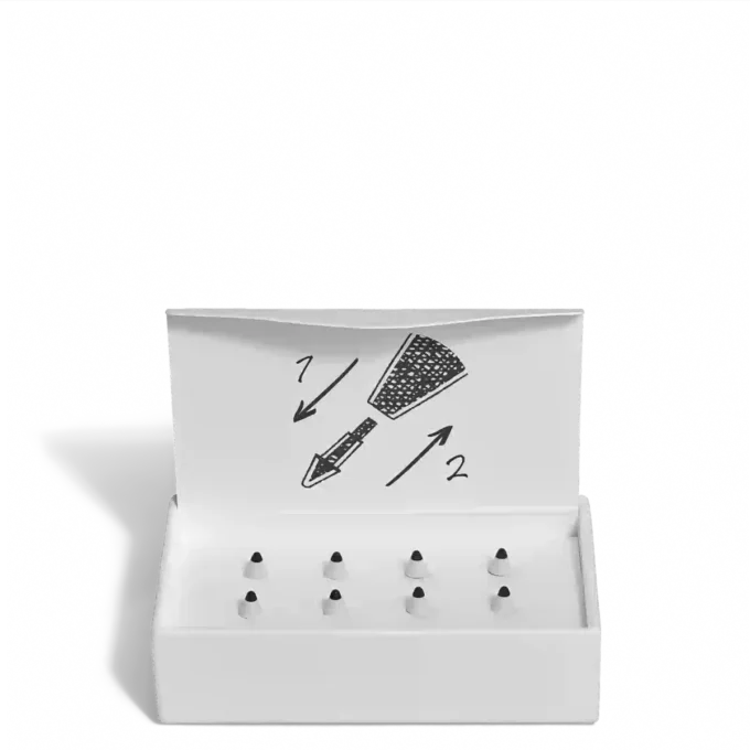 Smooth Replacement Tips för Montblanc Digital Pen Grey