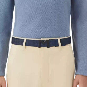 M-spänne Extreme 3.0 blått/svart 35 mm vändbart läderbälte