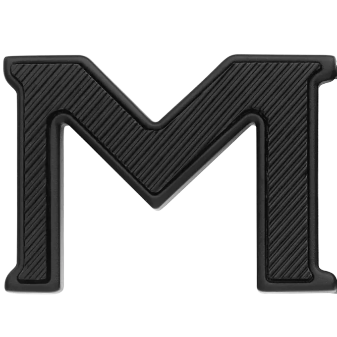 M-spänne Extreme 3.0 svart/slät svart 35 mm vändbart läderbälte