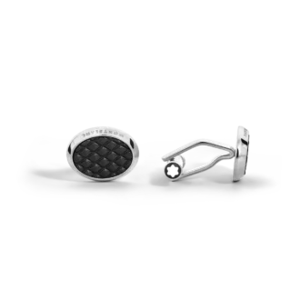 Manschettknappar, Meisterstück, svart lack