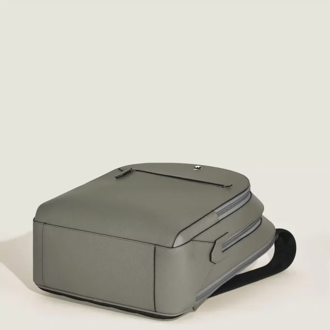 Medelstor ryggsäck i sartorial-läder med 3 fack