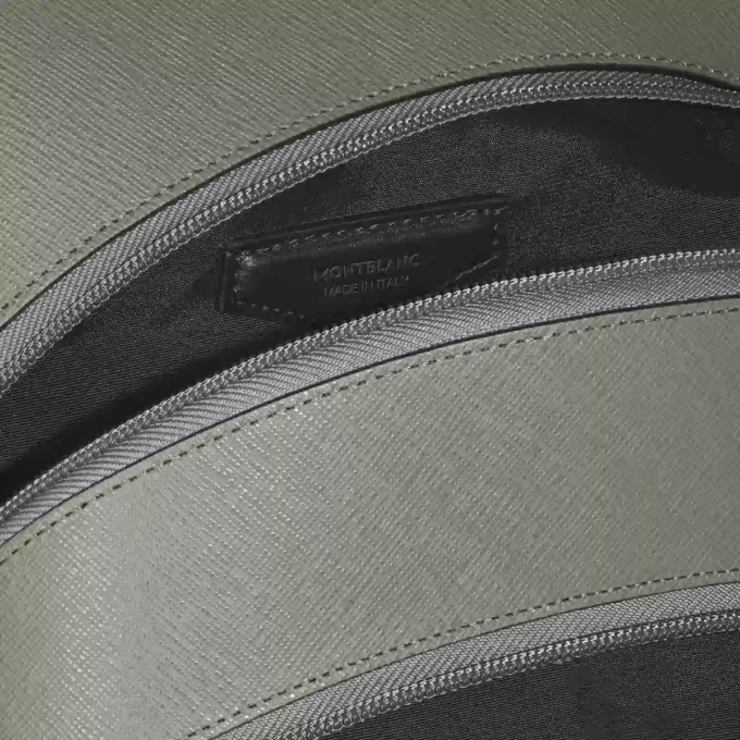 Medelstor ryggsäck i sartorial-läder med 3 fack