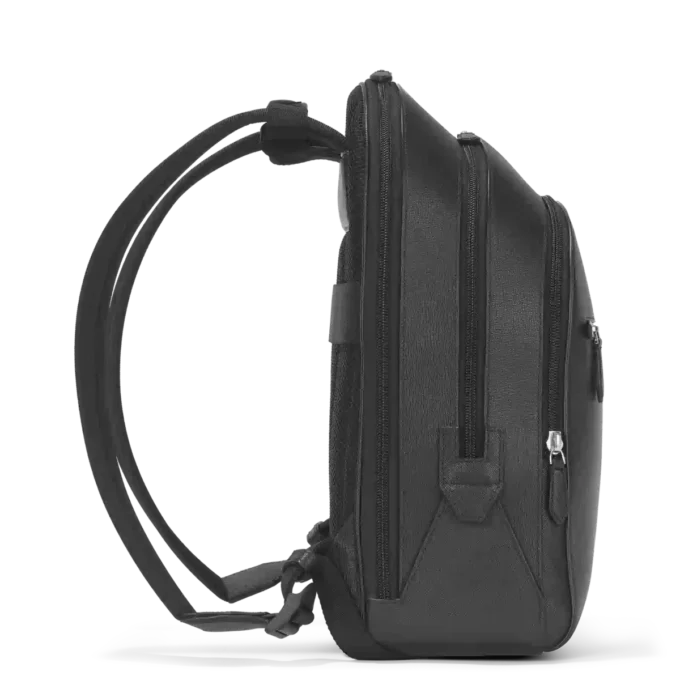 Medelstor ryggsäck i sartorial-läder med 3 fack