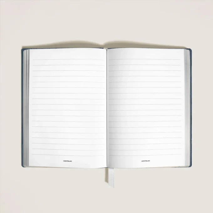 Medium anteckningsbok i Corteccia-läder, linjerade sidor