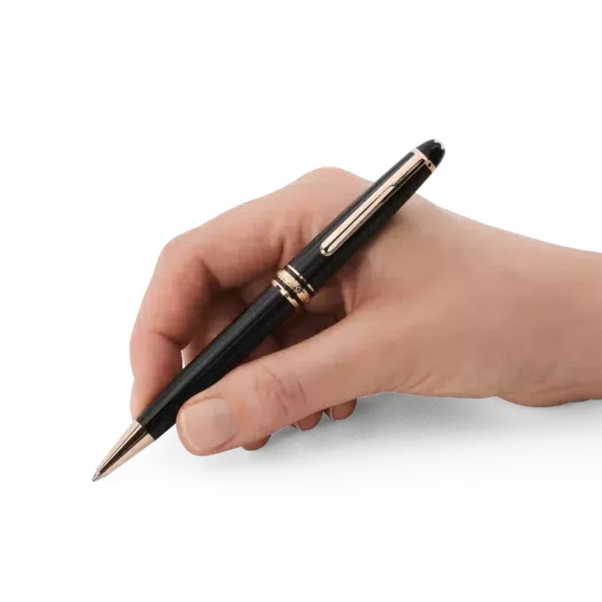 Meisterstück Classique kulspetspenna med roséguldbeläggning