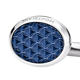 Meisterstück manschettknappar Oval Steel Lacquer