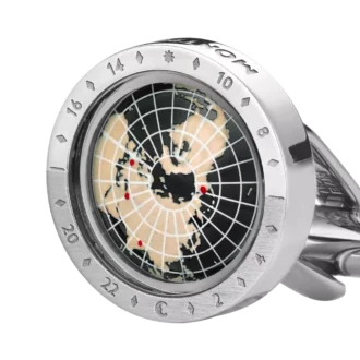 Montblanc 1858 Geosphere manschettknappar svarta