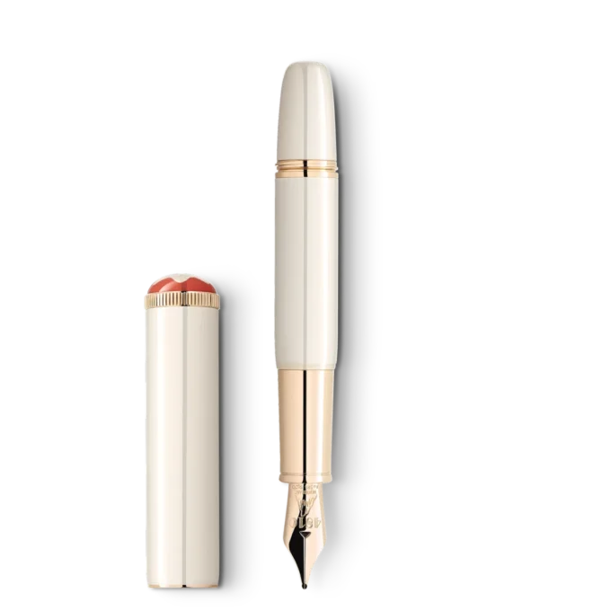 Montblanc Heritage Rouge et Noir ”Baby” Special Edition Ivory-färgad reservoarpenna