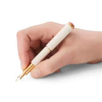 Montblanc Heritage Rouge et Noir ”Baby” Special Edition Ivory-färgad reservoarpenna F