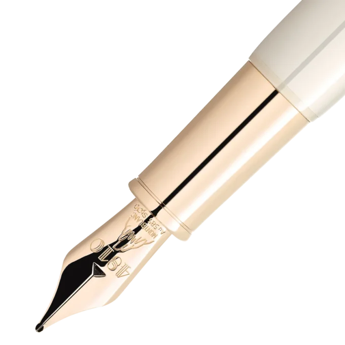 Montblanc Heritage Rouge et Noir ”Baby” Special Edition Ivory-färgad reservoarpenna