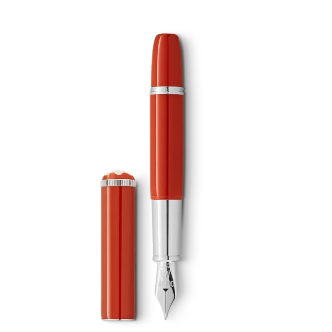 Montblanc Heritage Rouge et Noir ”Baby” Special Edition korallfärgad reservoarpenna F