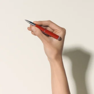 Montblanc Heritage Rouge et Noir ”Baby” Special Edition korallfärgad rollerball