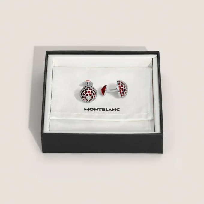 Montblanc Meisterstück manschettknappar med jaspissten