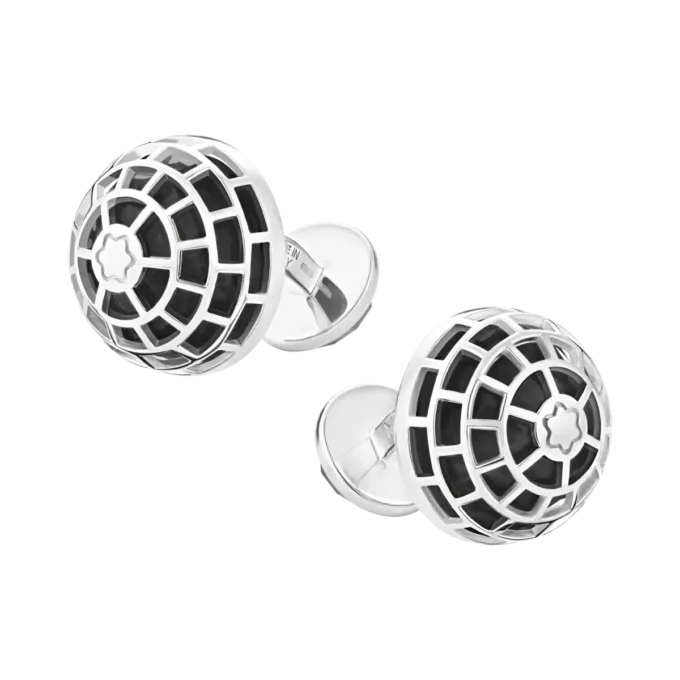 Montblanc Meisterstück manschettknappar med onyxsten