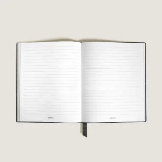 Notebook Large, krokodilprägling, svart – linjerade sidor