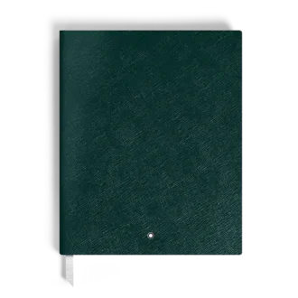 Notebook Large, Saffiano-läder, brittiskt grönt – linjerade sidor