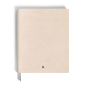 Notebook Large, Saffiano-läder, Cloudy Beige – linjerade sidor