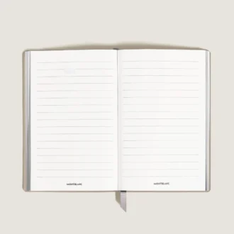 Notebook Large, Saffiano-läder, Cloudy Beige – linjerade sidor
