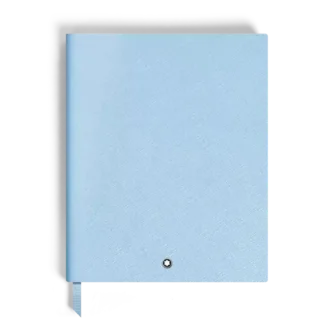 Notebook Large, Saffiano-läder, ljusblå – linjerade sidor