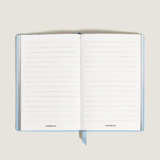 Notebook Large, Saffiano-läder, ljusblå – linjerade sidor