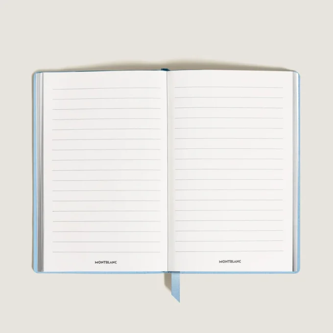 Notebook Large, Saffiano-läder, ljusblå – linjerade sidor