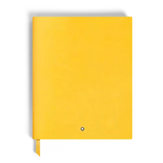 Notebook Large, Saffiano-läder, Modena Yellow – linjerade sidor