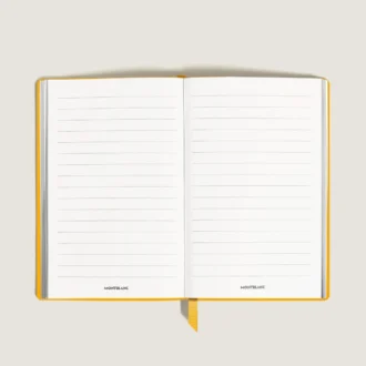 Notebook Large, Saffiano-läder, Modena Yellow – linjerade sidor