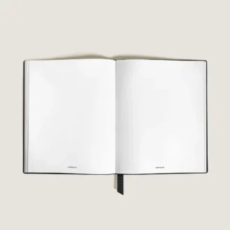 Notebook Large, Saffiano-läder, svart – blanka sidor
