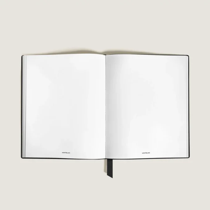 Notebook Large, Saffiano-läder, svart – blanka sidor