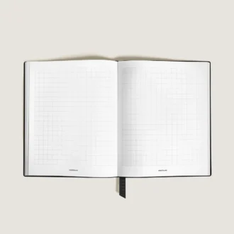 Notebook Large, Saffiano-läder, svart – rutiga sidor