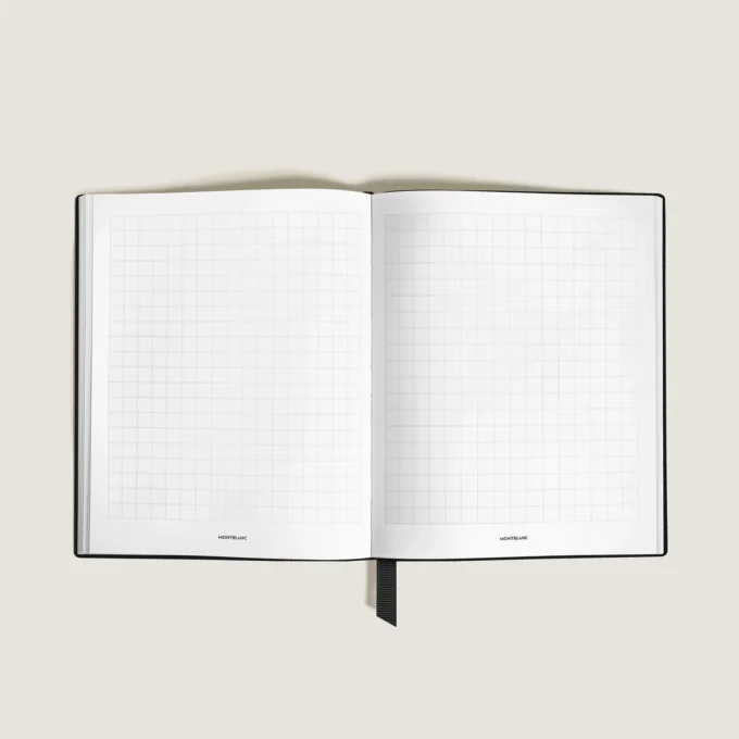 Notebook Large, Saffiano-läder, svart – rutiga sidor